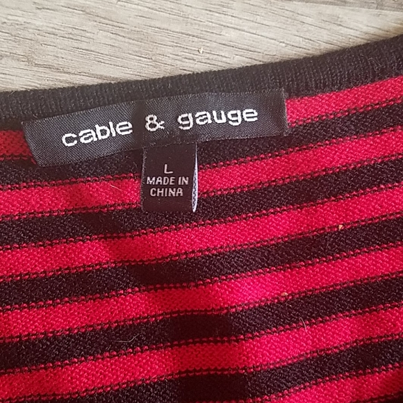 Cable & Gauge Sweater striped L - Picture 5 of 6